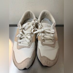 New Balance 237 Cream and Tan Sneakers, size 8.5 women, lightly worn